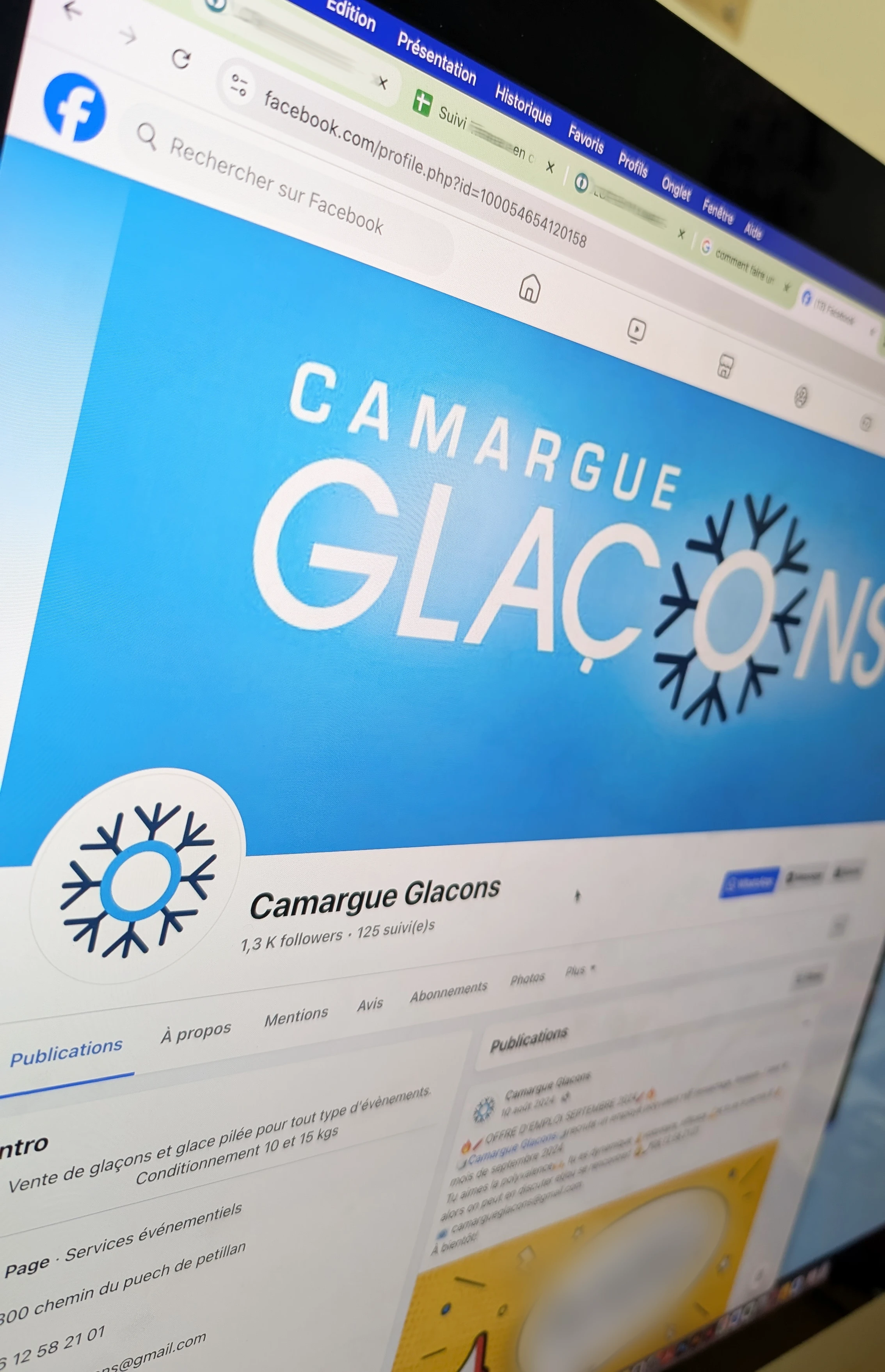 Facebook Camargue Glaçons